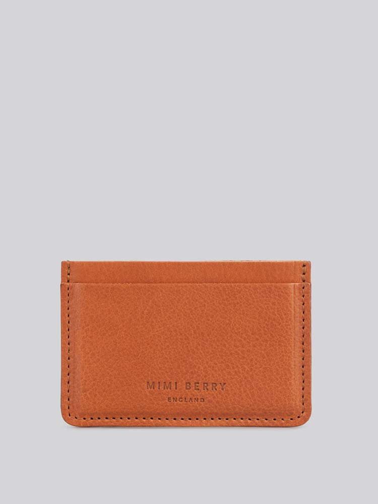 Italian Pebbled Leather Card Case