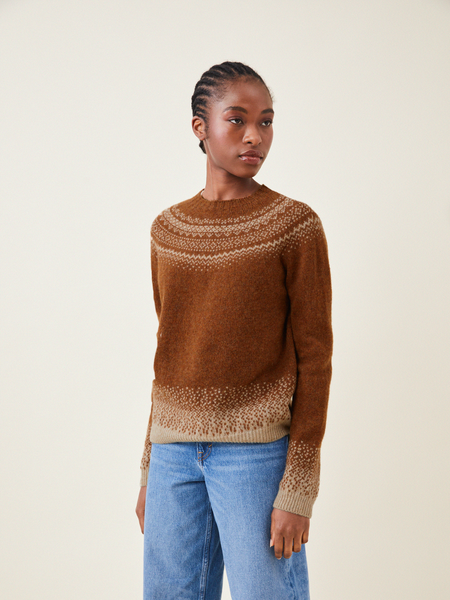 Crew Neck Knit - Chestnut