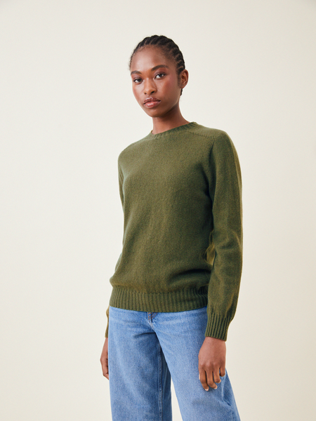 Crew Neck Knit - Olive