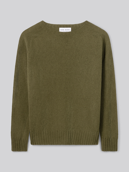 Crew Neck Knit - Olive