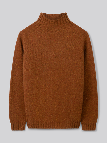 Mock Turtle Knit - Flecked Sienna